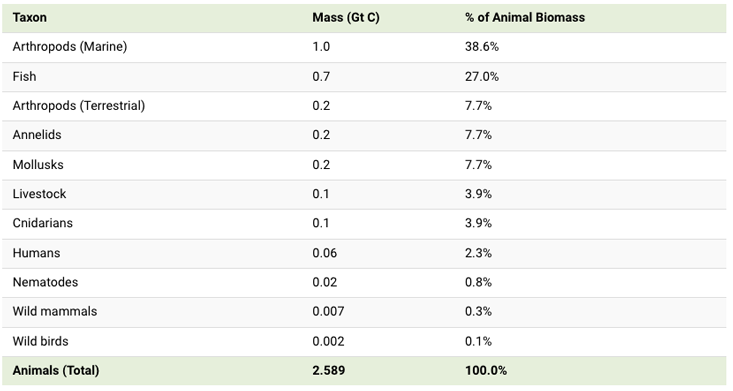 All The Biomass On Earth - Nautilus