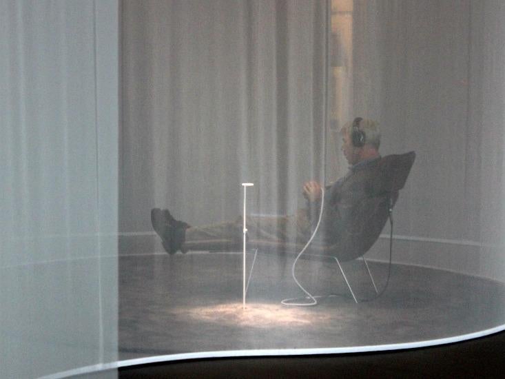 Man in cocoon Vocal Vibrations Le Laboratoire