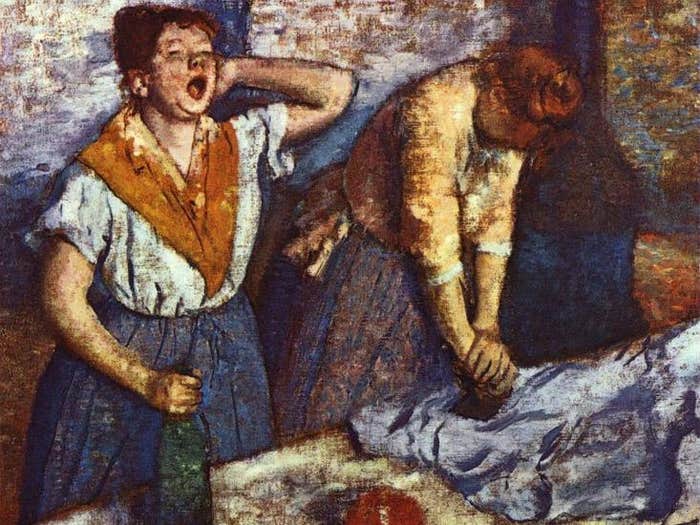 Edgar Degas Two ironing women