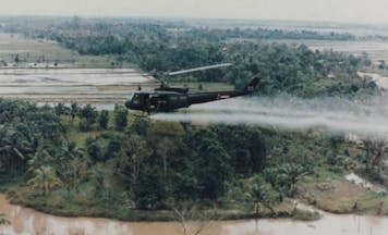 helicopter spraying Agent Orange