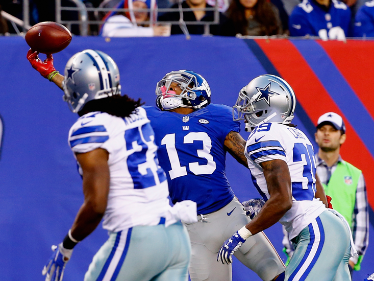 Odell Beckham One-Handed Catch vs. Cowboys 