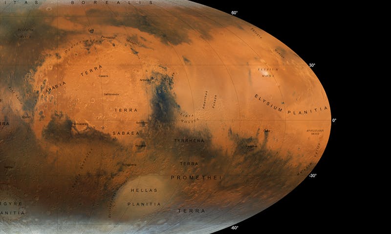 Une nouvelle vision du globe martien